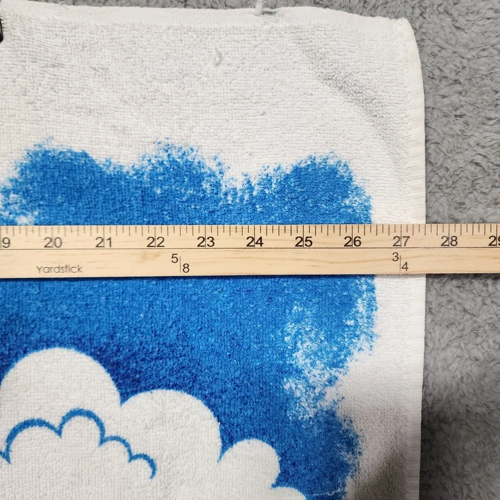 Kel-Tex by Schlosser Beach Towel Vintage Sailboat Beach Bird‎ Clouds 80's 90's